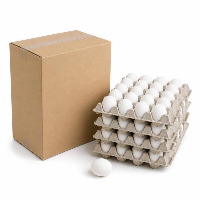 Caja de Huevos Blancos — Calibre Jumbo (100 unidades)
